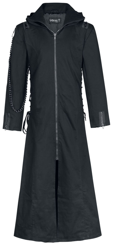Manteau militaire Gothic de Gothicana by EMP - Aziel - M à XXL - pour Homme - noir - Gothicana by EMP