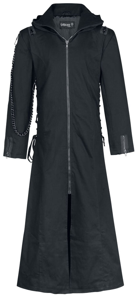 Manteau militaire Gothic de Gothicana by EMP - Aziel - S à 3XL - pour Homme - noir - Gothicana by EMP