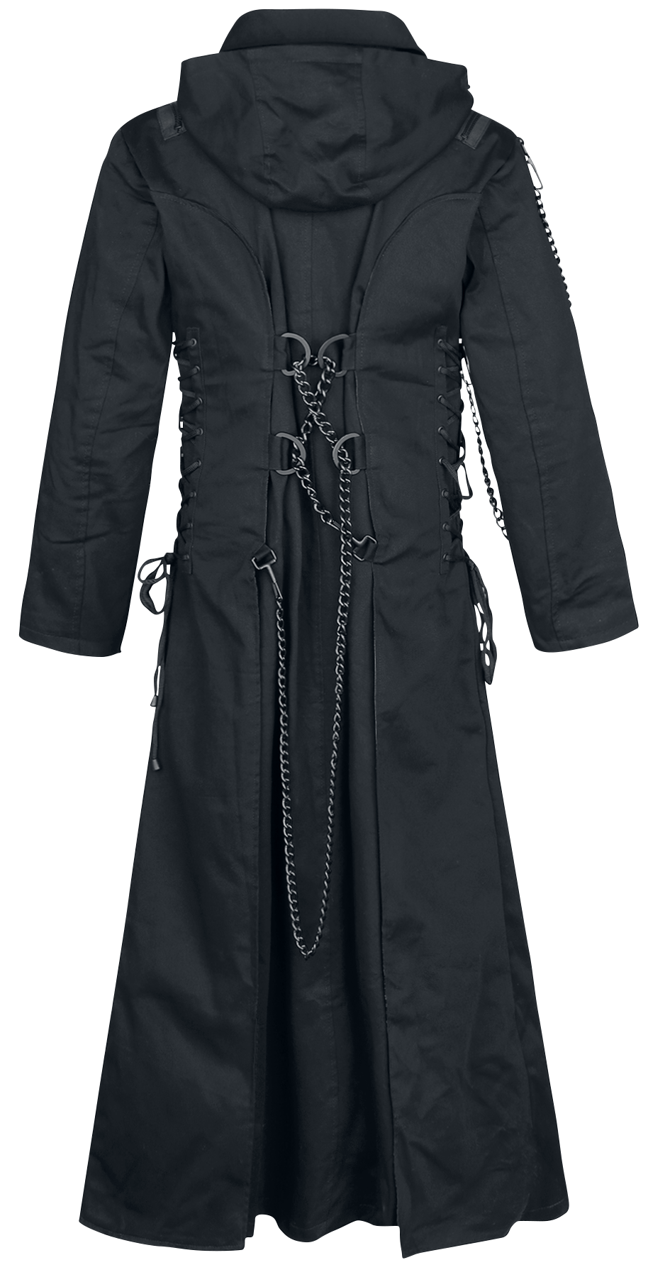 Manteau militaire Gothic de Gothicana by EMP - Aziel - M - pour Homme - noir - Gothicana by EMP - View 2
