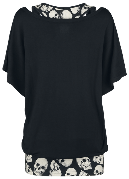 T-Shirt Manches courtes  de Black Premium by EMP - When The Heart Rules The Mind - S à 4XL - pour Femme - noir - Black Premium by EMP - View 2