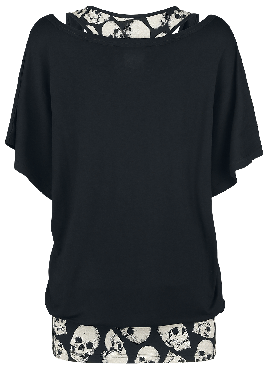 T-Shirt Manches courtes  de Black Premium by EMP - When The Heart Rules The Mind - S à 4XL - pour Femme - noir - Black Premium by EMP - View 2