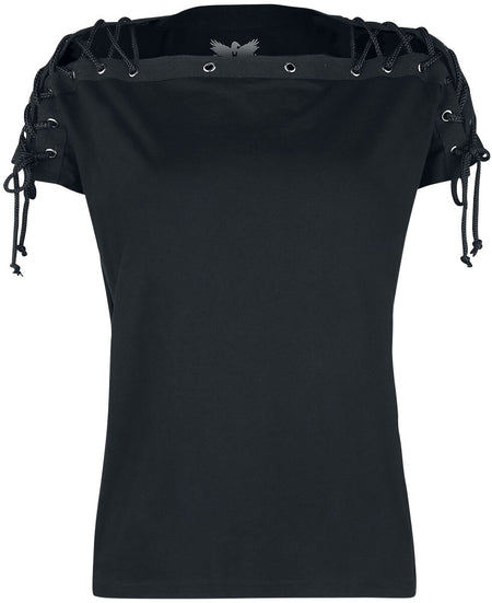 T-Shirt Manches courtes  de Gothicana by EMP - The Ties That Bind - S à 5XL - pour Femme - noir - Gothicana by EMP