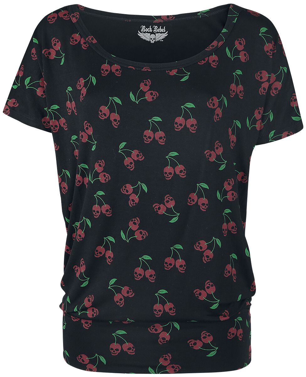 T-Shirt Manches courtes  de Rock Rebel by EMP - Can You Read My Mind - S à 5XL - pour Femme - noir - Rock Rebel by EMP