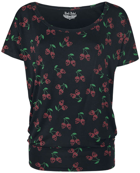 T-Shirt Manches courtes  de Rock Rebel by EMP - Can You Read My Mind - S à 5XL - pour Femme - noir - Rock Rebel by EMP