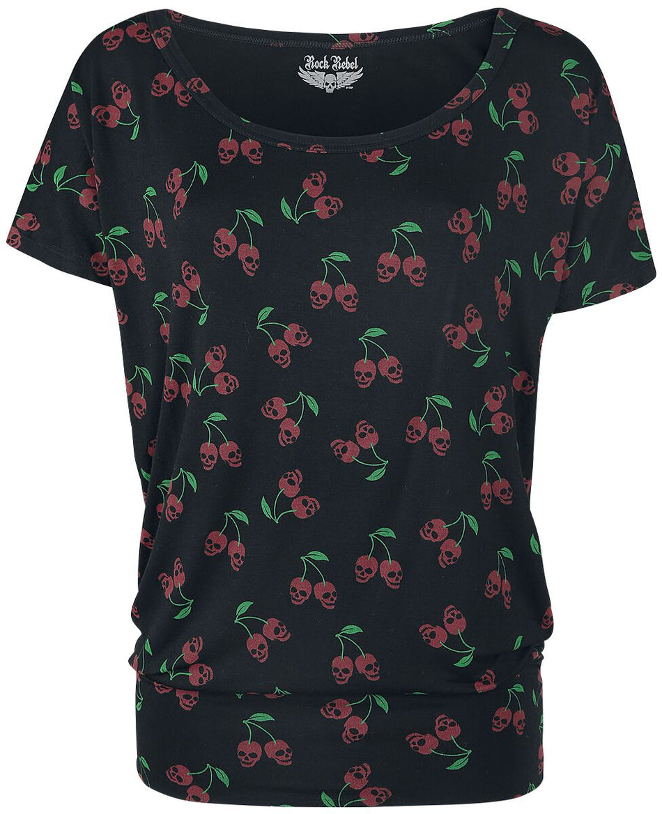 T-Shirt Manches courtes  de Rock Rebel by EMP - Can You Read My Mind - S à 5XL - pour Femme - noir - Rock Rebel by EMP