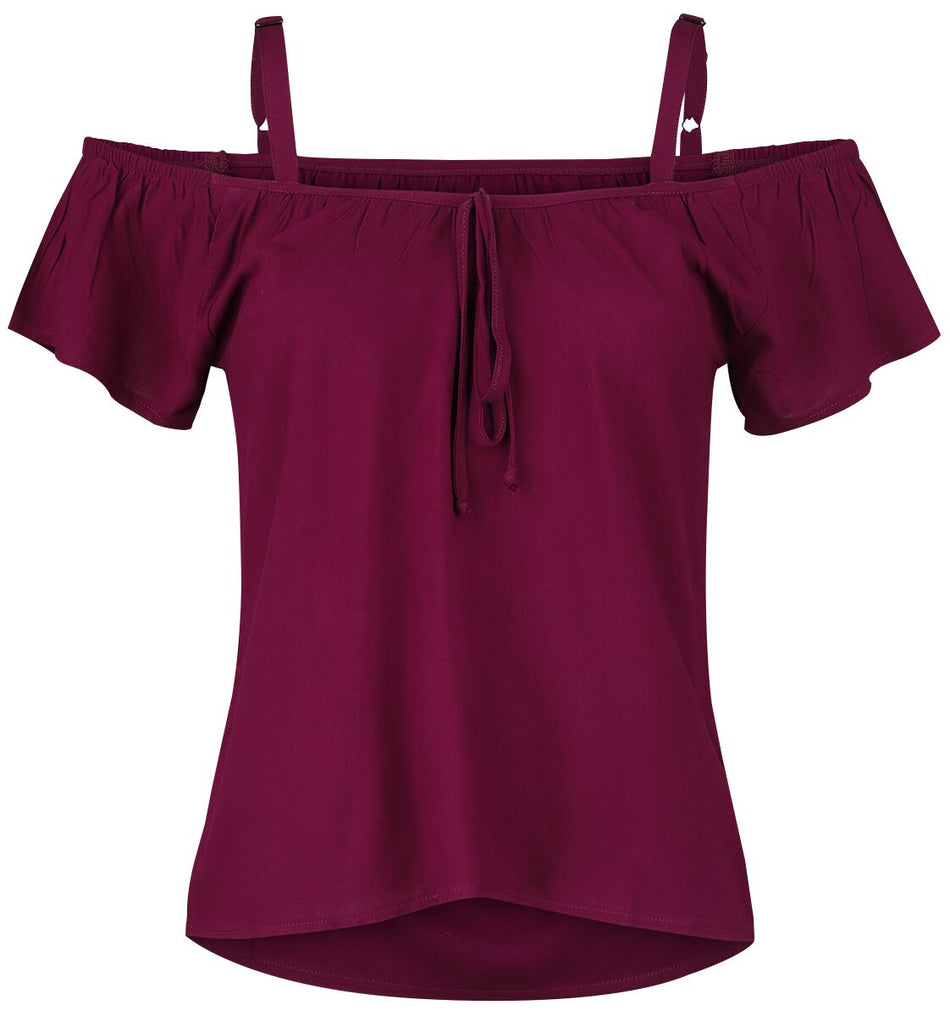 T-Shirt Manches courtes  de RED by EMP - Hang On Loose - L à 3XL - pour Femme - bordeaux - RED by EMP