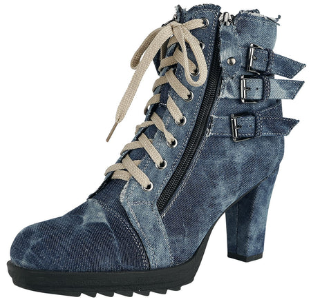 Talons hauts  de Rock Rebel by EMP - Ivy - EU36 à EU42 - pour Femme - bleu - Rock Rebel by EMP