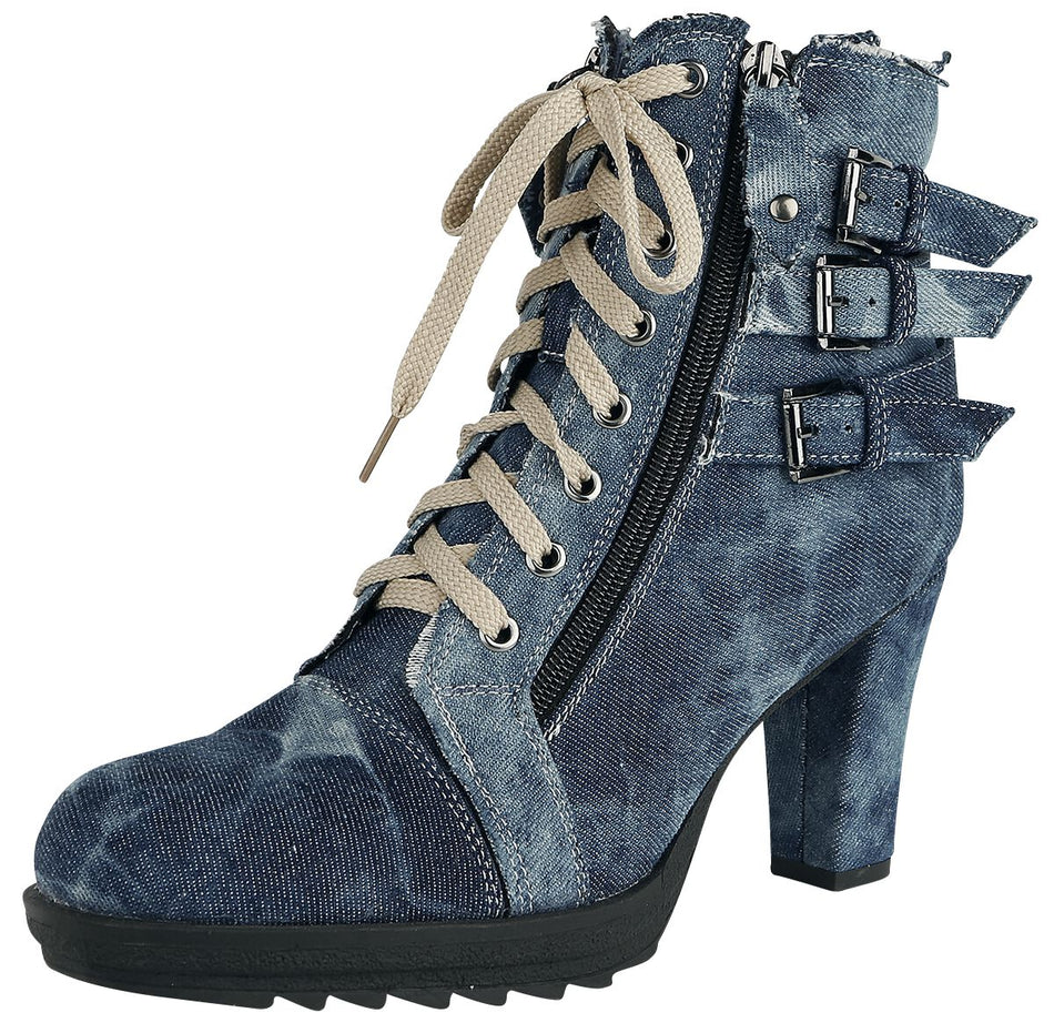 Talons hauts  de Rock Rebel by EMP - Ivy - EU36 à EU42 - pour Femme - bleu - Rock Rebel by EMP