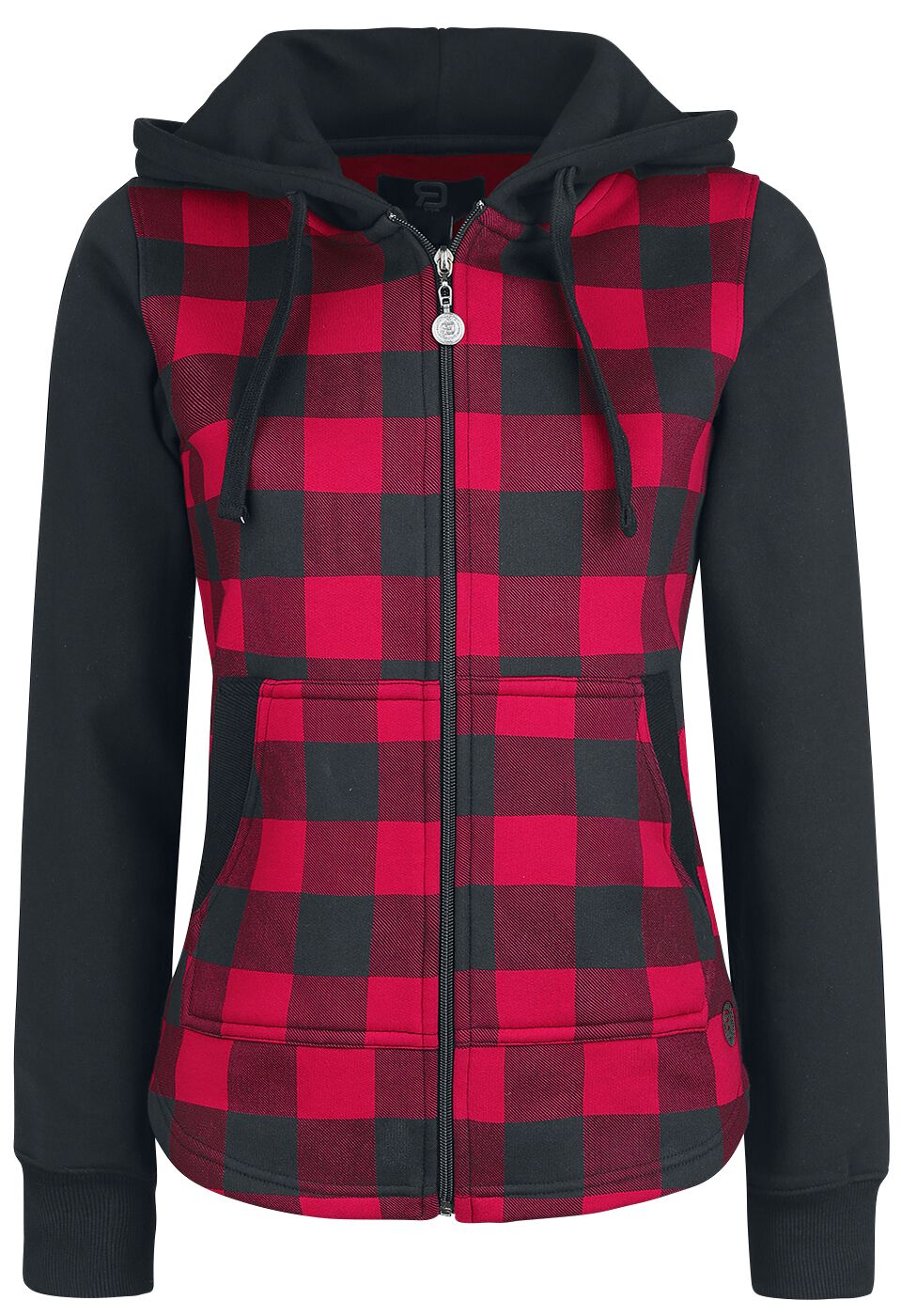 Sweat-shirt zippé à capuche  de RED by EMP - Stay Different - S à 5XL - pour Femme - noir/rouge - RED by EMP