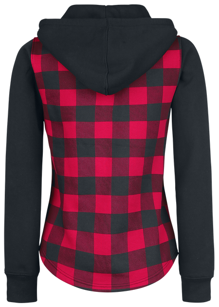 Sweat-shirt zippé à capuche  de RED by EMP - Stay Different - S à 5XL - pour Femme - noir/rouge - RED by EMP - View 2