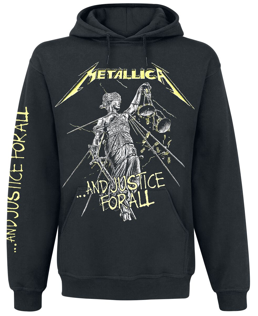 Sweat-shirt à capuche  de Metallica - ... And Justice For All - S à 5XL - pour Homme - noir - metallica