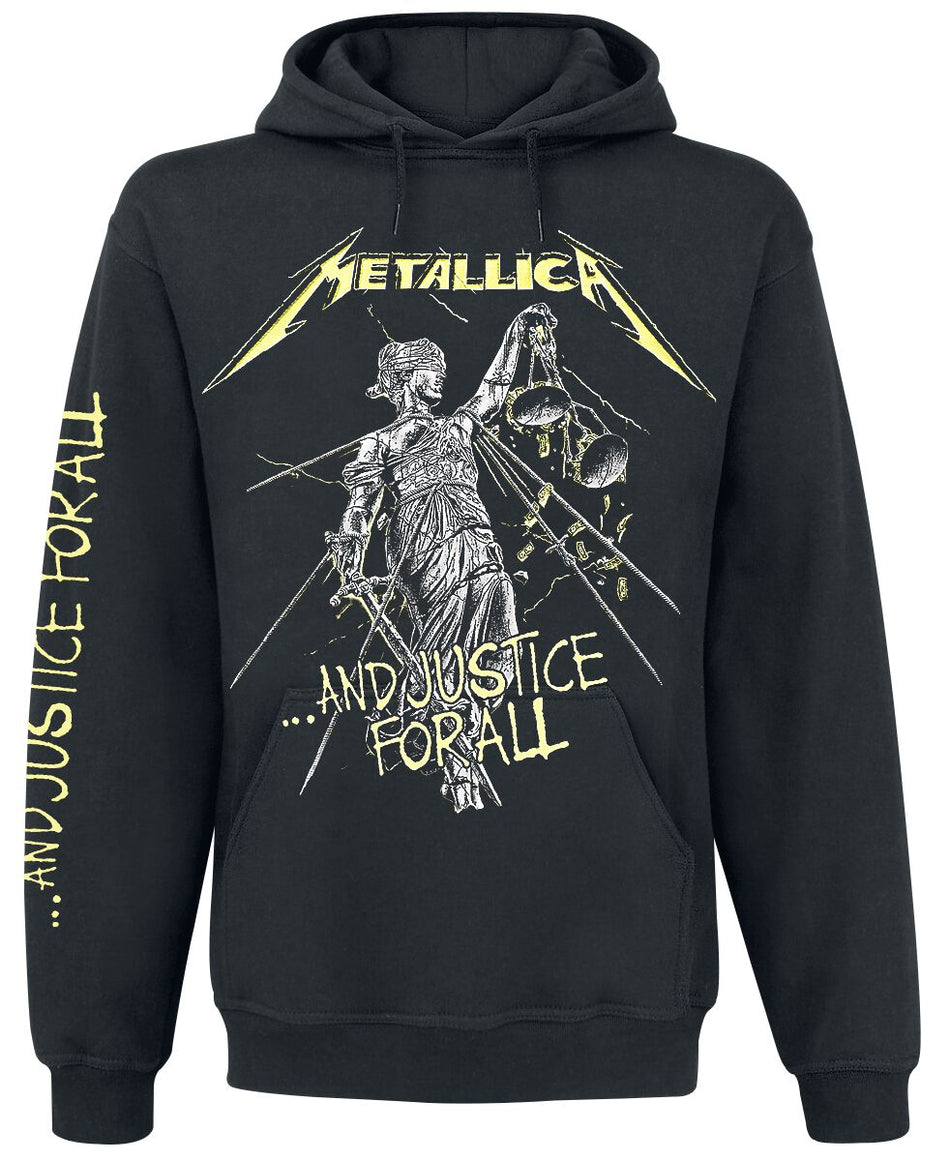Sweat-shirt à capuche  de Metallica - ... And Justice For All - S à 5XL - pour Homme - noir - metallica