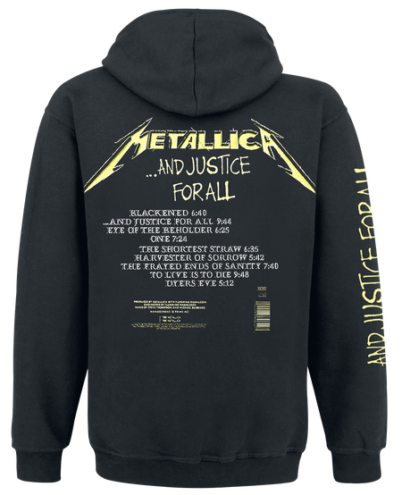 Sweat-shirt à capuche  de Metallica - ... And Justice For All - S à 5XL - pour Homme - noir - metallica - View 2