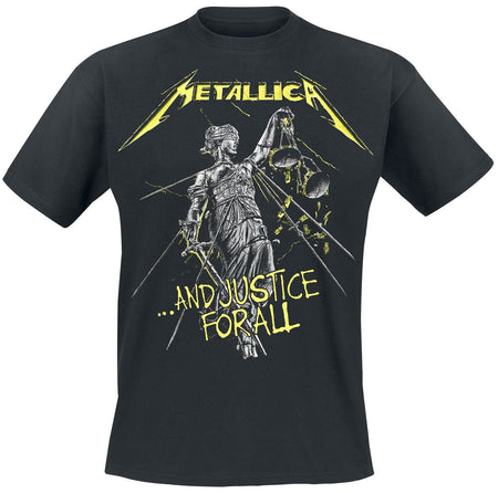T-Shirt Manches courtes  de Metallica - ...And Justice For All - Tracklist - S à 5XL - pour Unisexe - noir - metallica