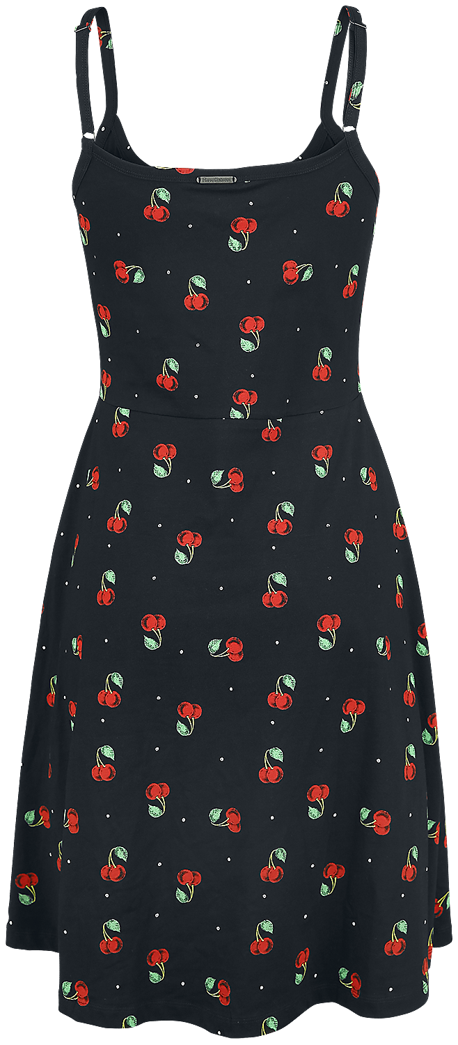 Robe mi-longue Rockabilly de Pussy Deluxe - Robe Sweet Cherry - XS à XL - pour Femme - noir - Pussy Deluxe - View 2