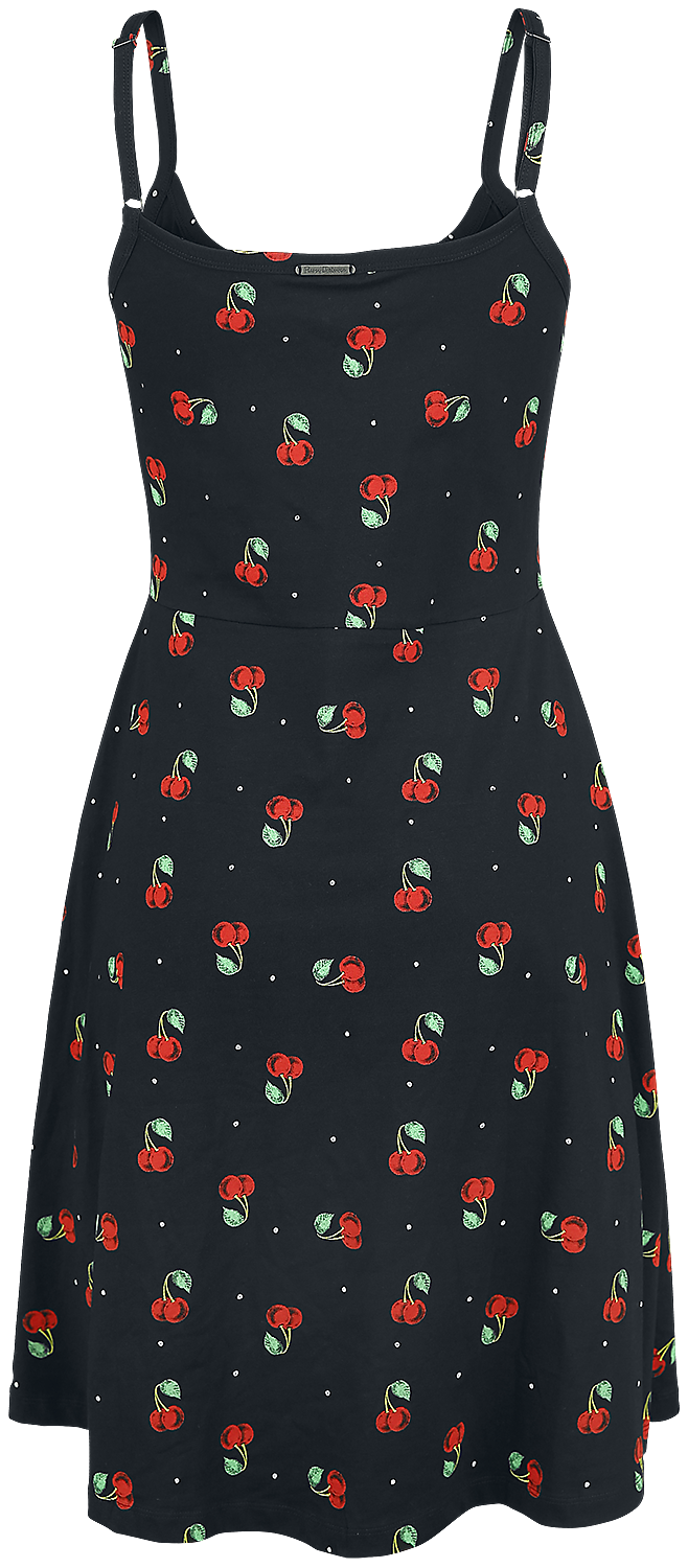 Robe mi-longue Rockabilly de Pussy Deluxe - Robe Sweet Cherry - XS à XL - pour Femme - noir - Pussy Deluxe - View 2