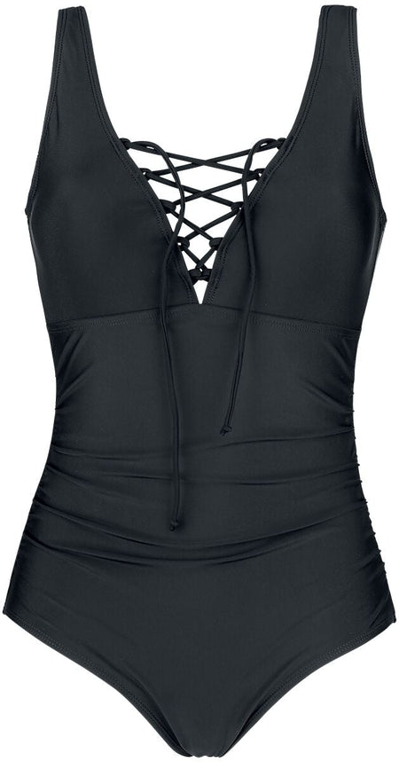 Maillots de bain  de Black Premium by EMP - Maillot De Bain Lacé - S à 5XL - pour Femme - noir - Black Premium by EMP
