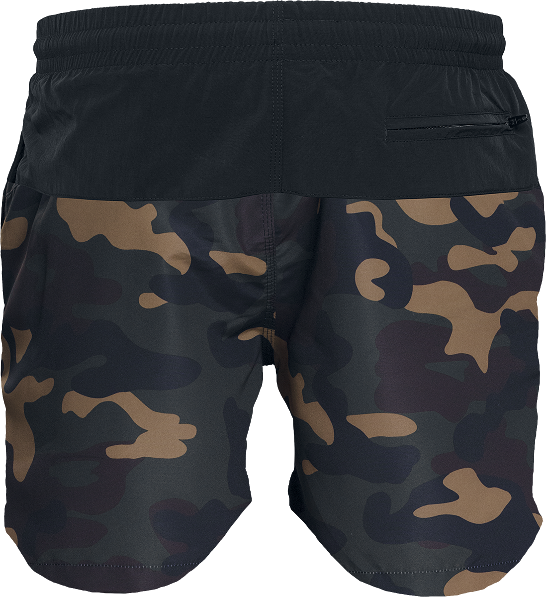 Short de bain  de Urban Classics - Short De Bain Block - S à 4XL - pour Homme - camouflage forêt/noir - Urban Classics - View 2