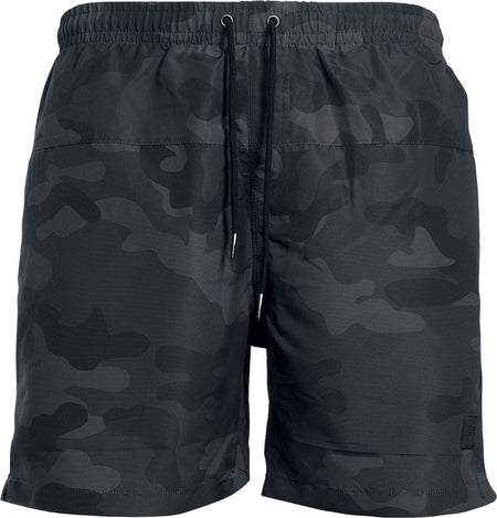 Short de bain  de Urban Classics - Short De Bain Camo - S à 5XL - pour Homme - camouflage sombre - Urban Classics