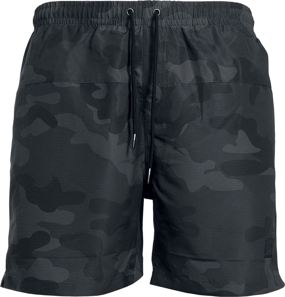 Short de bain  de Urban Classics - Short De Bain Camo - S à 5XL - pour Homme - camouflage sombre - Urban Classics