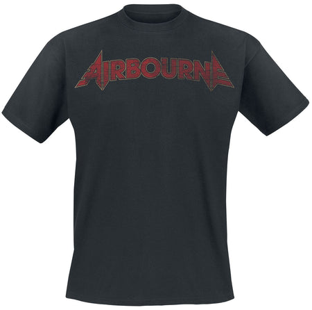 T-Shirt Manches courtes  de Airbourne - Cracked Logo - M à XXL - pour Homme - noir - Airbourne