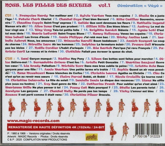 Nous les filles / Des sixties / Génération Yéyé Volume 1 - Front Cover