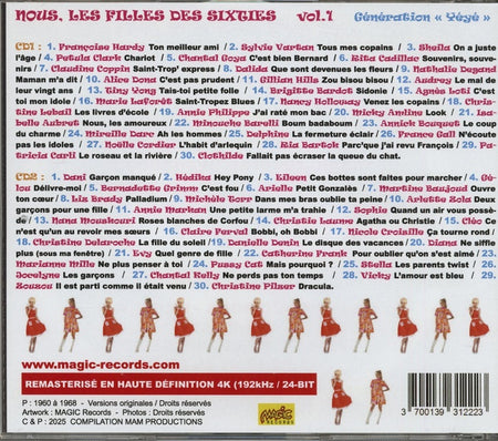 Nous les filles / Des sixties / Génération Yéyé Volume 1 - Front Cover