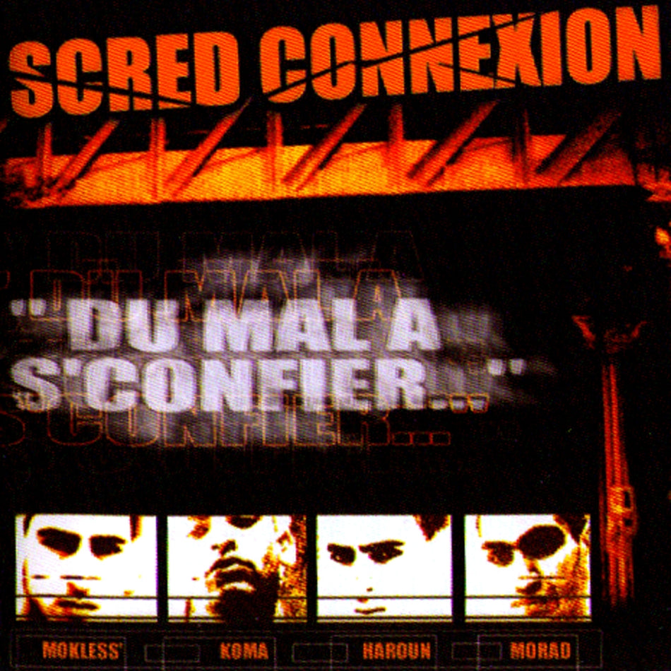 SCRED CONNEXION "DU MAL A SCONFIER" LP - Front Cover