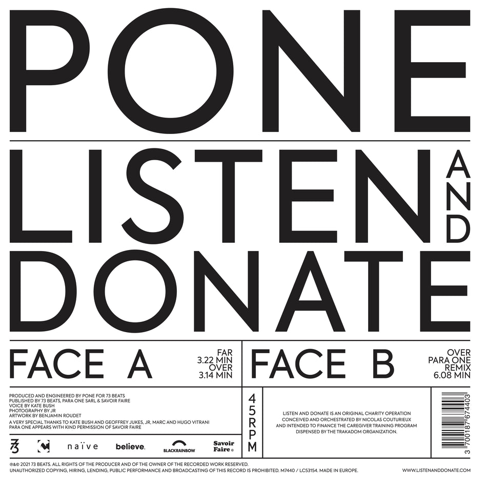 LISTEN AND DONATE - Back Cover