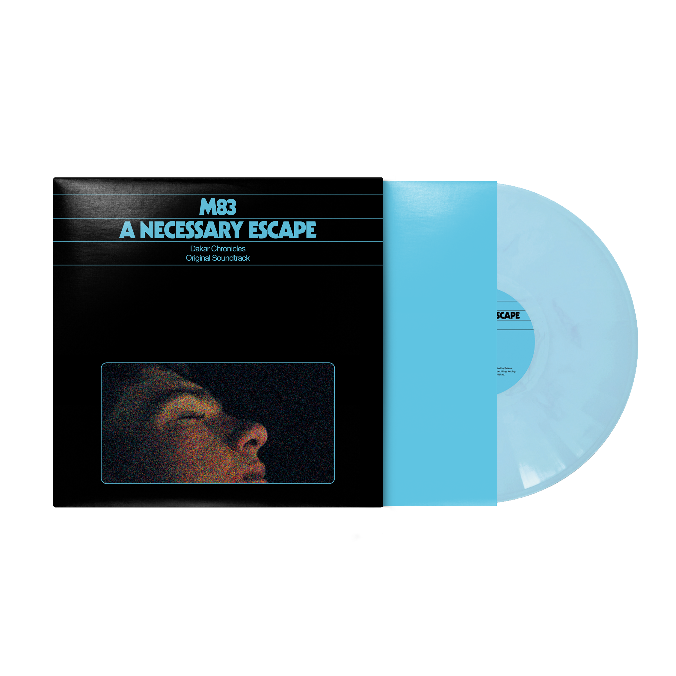A Necessary Escape - Dakar Chronicles - Original Soundtrack Vinyle Couleur crystal turquoise marbré - Back Cover