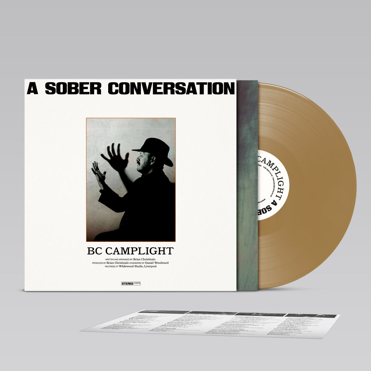 A Sober Conversation Vinyle Couleur Gold - Back Cover