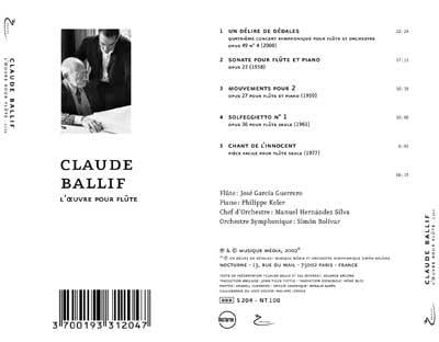 Les œuvres pour flûte - Front Cover