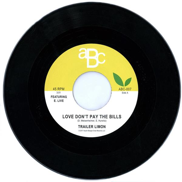 Love Don't Pay The Bills - Front Cover