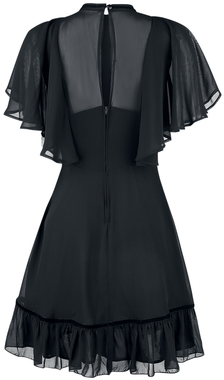 Robe courte Gothic de Hell Bunny - Robe Imperia - XS à 4XL - pour Femme - noir - hell bunny - View 2
