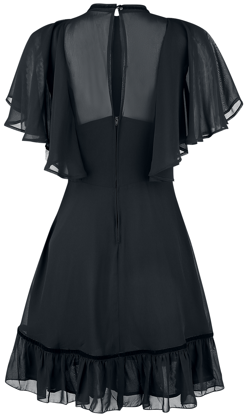Robe courte Gothic de Hell Bunny - Robe Imperia - XS à 4XL - pour Femme - noir - hell bunny - View 2