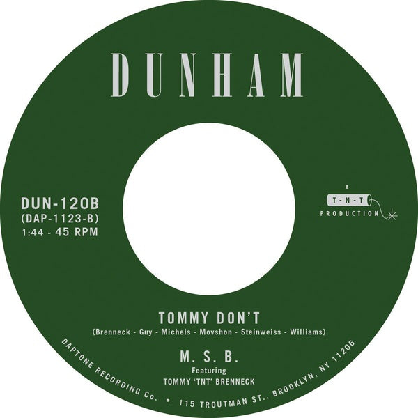 There’S A New Day Coming / Tommy Don’T - Front Cover