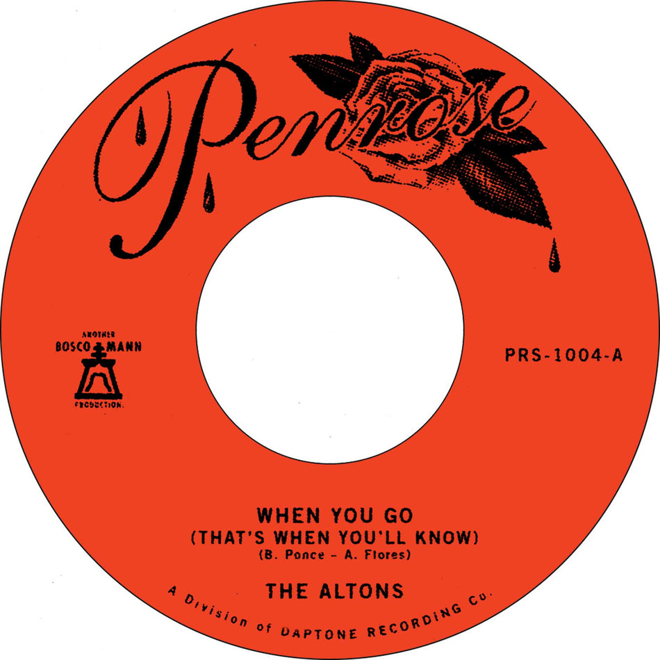 When You Go (That’S When You’Ll Know) / Over & Over - Front Cover