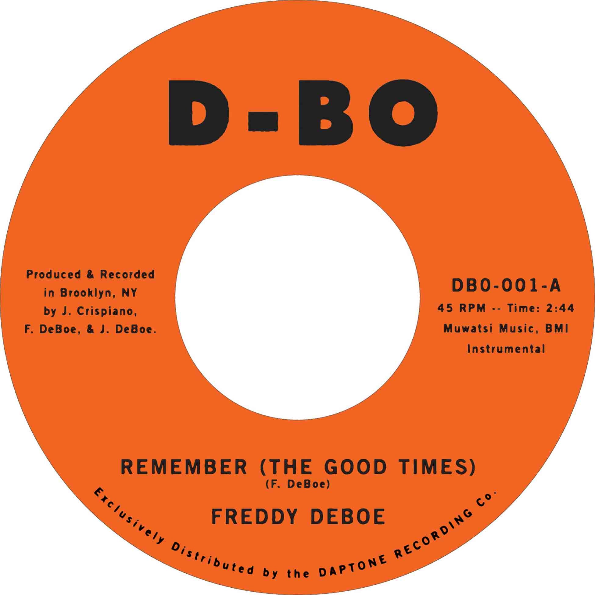Remember (The Good Times) / Gato Loco - Front Cover
