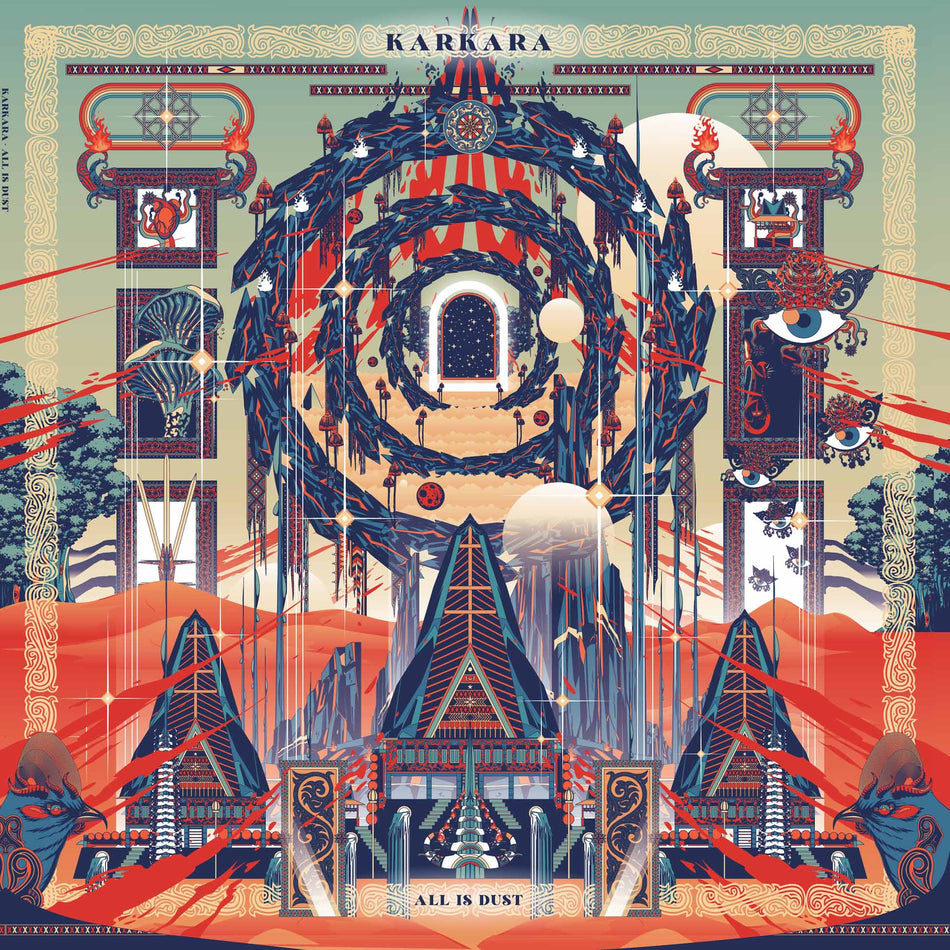 All Is Dust - Vinyle Swirl Rouge Et Bleu - Front Cover