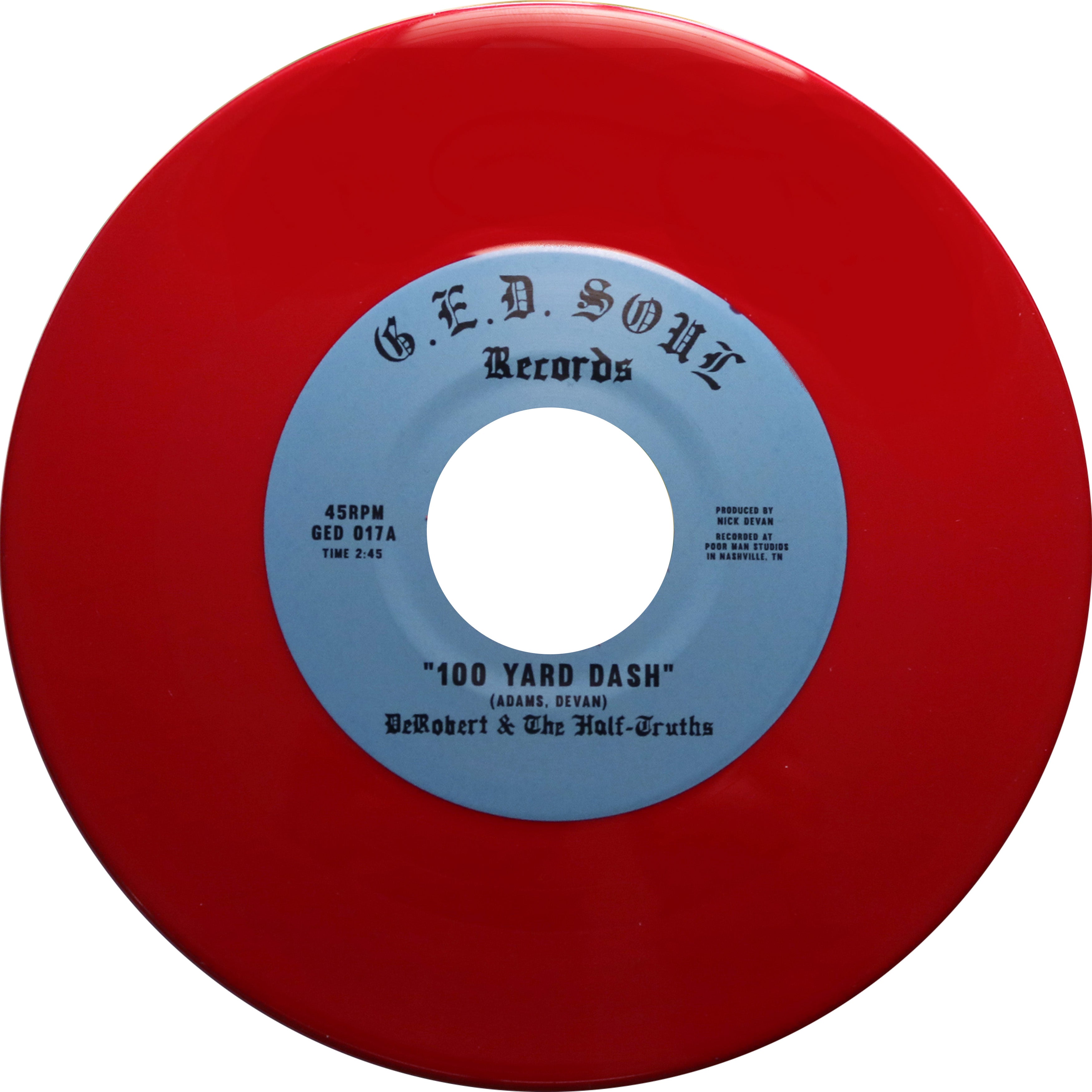 100 Yard Dash - Vinyle Rouge - Front Cover