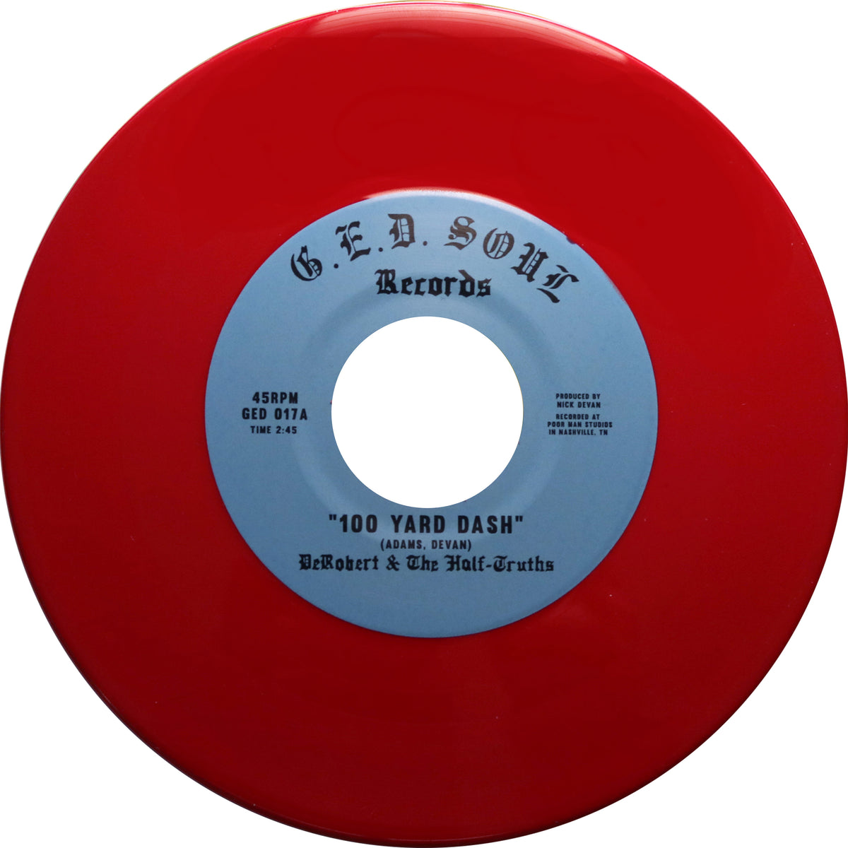 100 Yard Dash - Vinyle Rouge - Front Cover