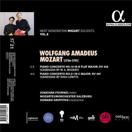 Concertos pour piano Numéro 18 KV 456 et Numéro 21 KV 467 - Front Cover
