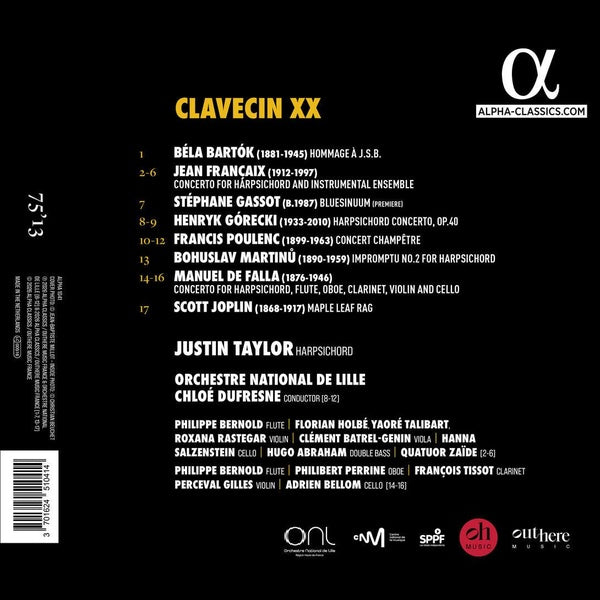 Clavecin XX - Front Cover