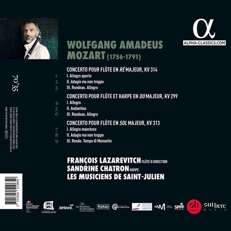 Concerto pour flûte / Concerto pour flûte et harpe - Front Cover