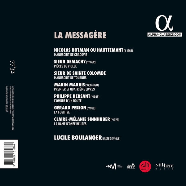 La Messagère - XVII-XXIe Siècles : Un portrait de la viole de gambe - Front Cover
