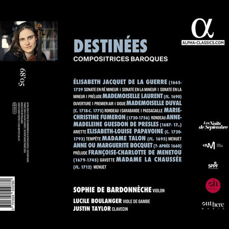 Destinées - Front Cover