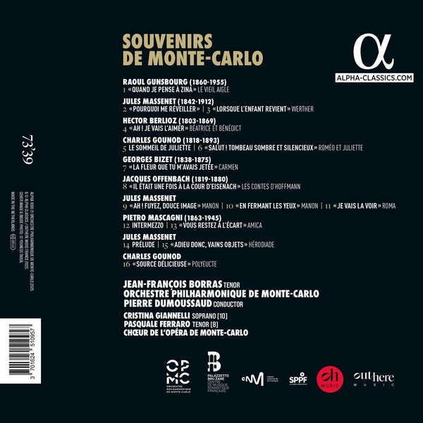 Souvenirs de Monte-Carlo - Front Cover