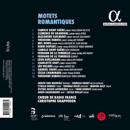 Motets romantiques - Front Cover