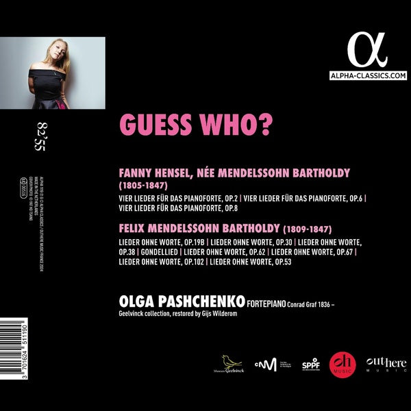 Guess Who? Lieder für das Pianoforte-Lieder ohne Worte - Front Cover
