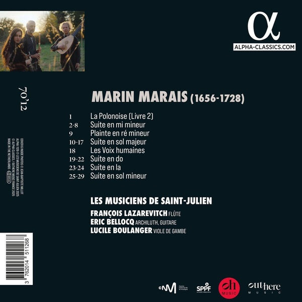 Voix humaines / Marais : Pièces inédites pour flûte - Front Cover